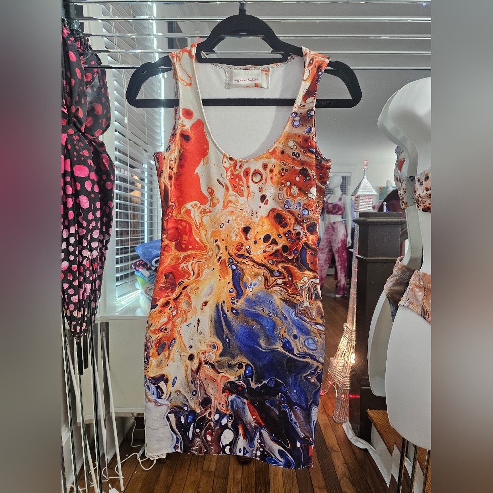 NWT Winter Inferno Bodycon Dress, Size Small